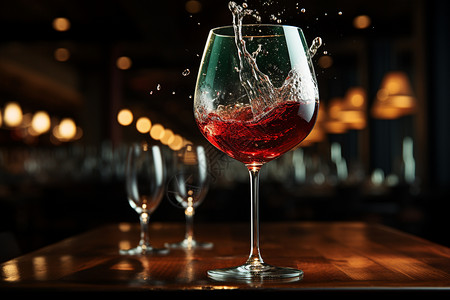 大型宴会葡萄酒倒出的特写图像设计图片