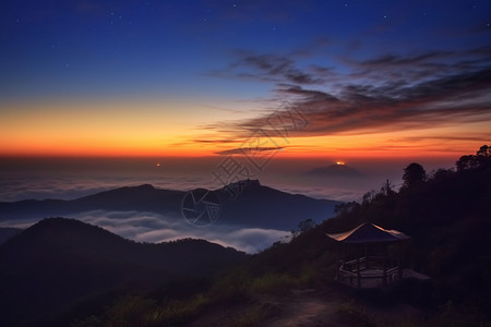 高山上的独特风景图片