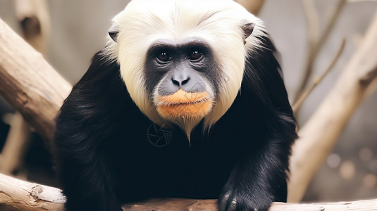 可爱的动物白脸猴图片
