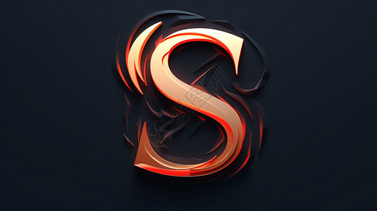 s字母logo简约的徽标字母插画