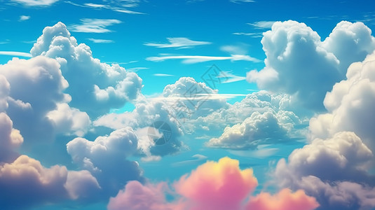 美丽自然的云彩背景图片