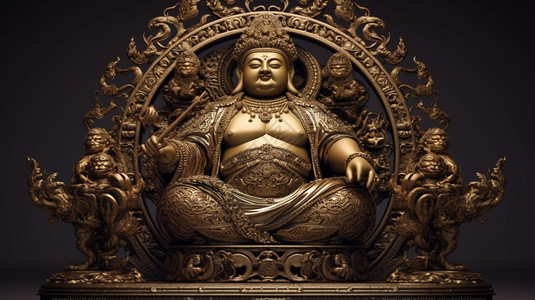 雕刻的佛祖图片