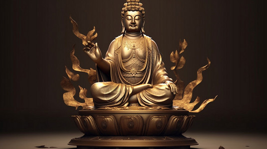 古佛复杂的佛祖背景