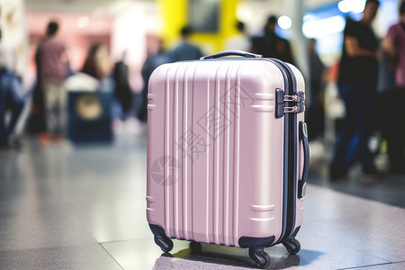 旅游物品旅游出行带的行李箱背景