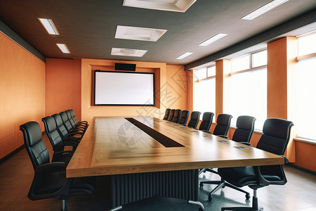 现代化的会议室背景图片