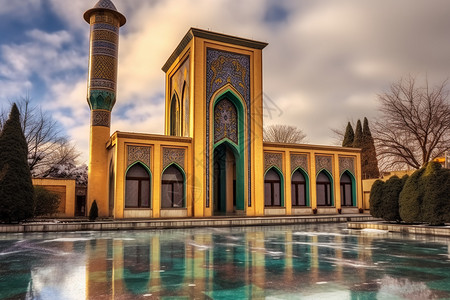 彩色的清真寺图片