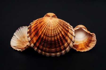 海螺贝壳背景图片