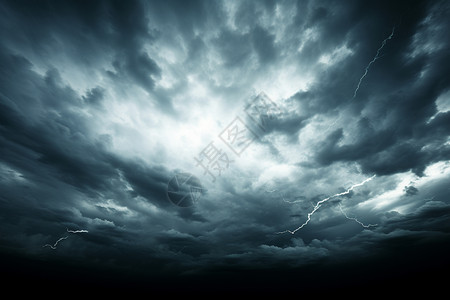 华宇雷雨天气的创意天空景观设计图片