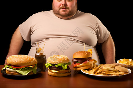 肥胖症男性腹部脂肪图片