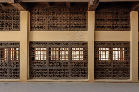 古代门窗传统历史木质门窗设计图片