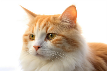 美丽的橘色猫咪背景图片