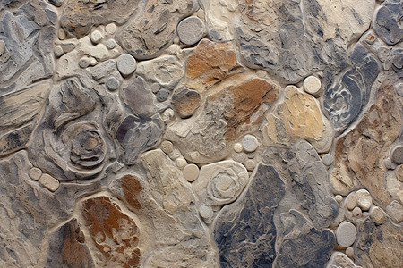 复古风岩石墙壁图片