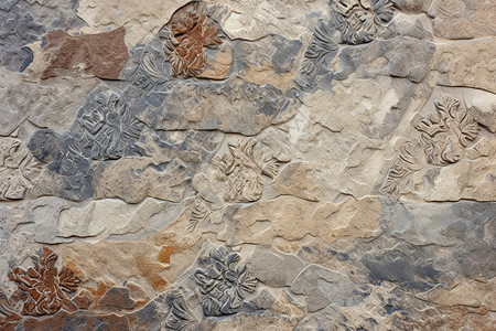 精致的岩石墙面背景图片