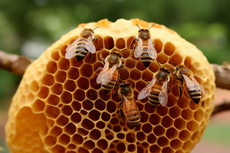 新鲜采摘的蜂蜜图片