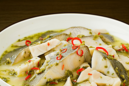 传统美食-酸菜鱼背景图片