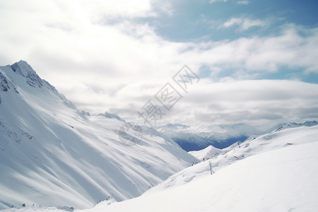 高高的雪山背景图片