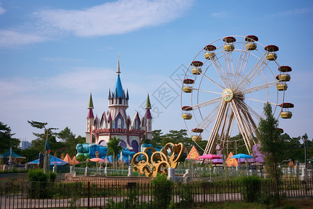 儿童节游乐场好玩的游乐场背景