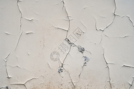 白色水泥墙面裂缝的墙面背景