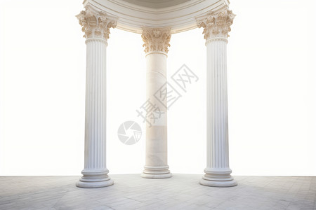 大理石的柱子背景图片