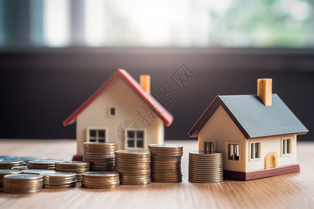 住房的贷款租金上涨高清图片
