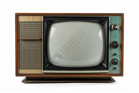 电视显示屏破旧的黑白电视背景