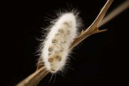 蚕的幼虫昆虫幼虫高清图片