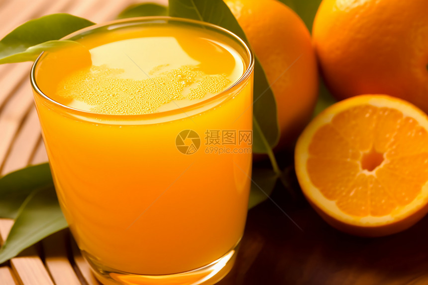 营养的橙汁图片