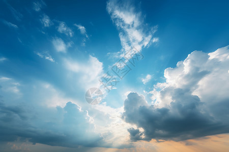 稀薄的白云蓝天稀薄的高清图片