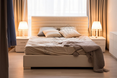 卧室床垫详情页柔软的床垫背景