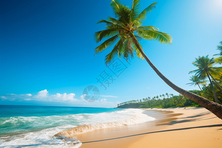 生长的椰子树图片