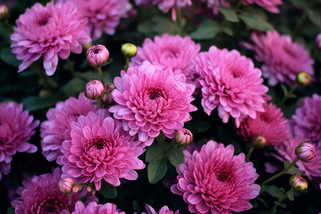 粉色的菊花背景图片