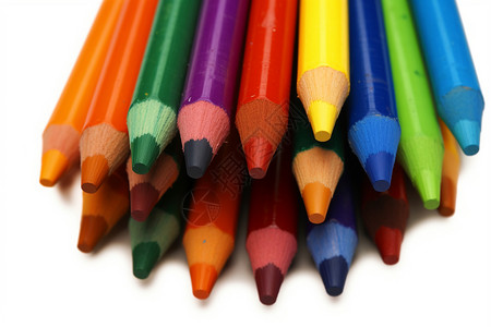 五彩的铅笔彩色五彩笔高清图片