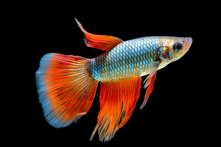 五彩的金鱼热带小鱼高清图片