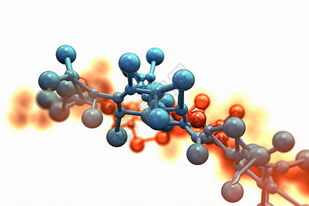 原子模型结构复杂的分子设计图片
