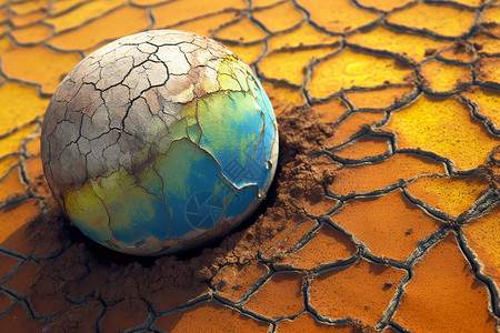 工业地球土壤的开裂设计图片