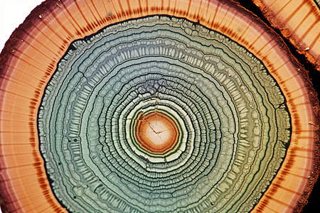 圆圆的木纹植物解剖学高清图片