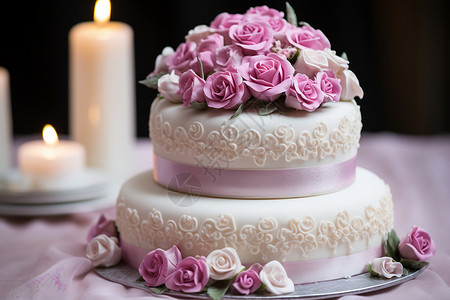 婚礼的蛋糕背景图片