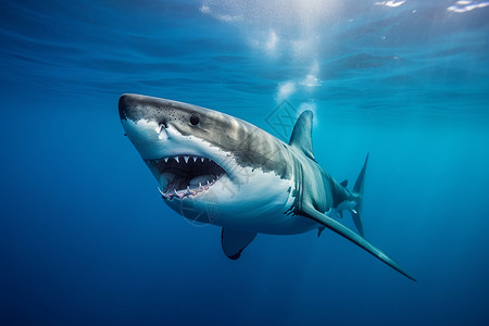 危险的巨齿鲨高清图片