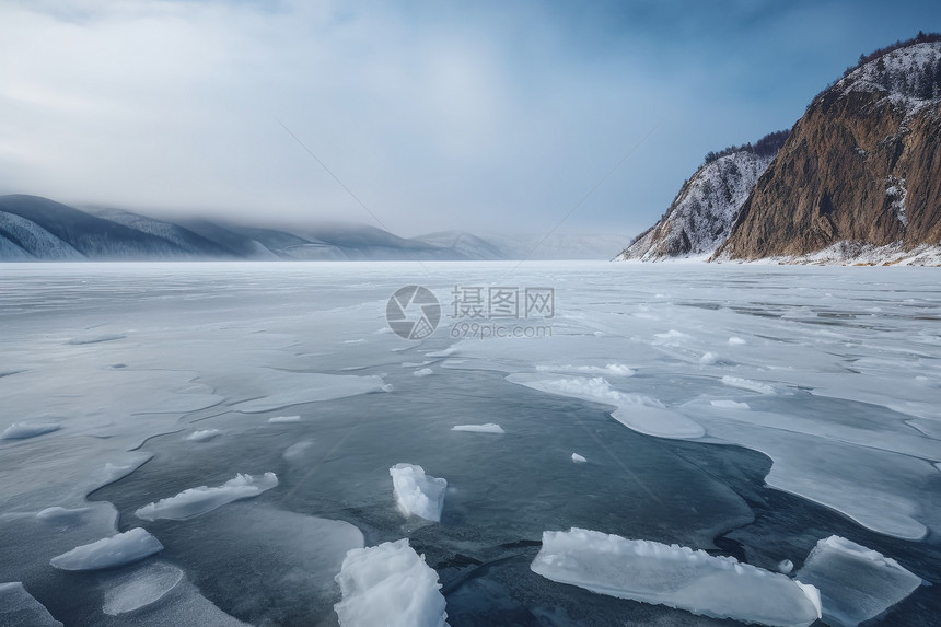 美丽的贝加尔湖景观图片