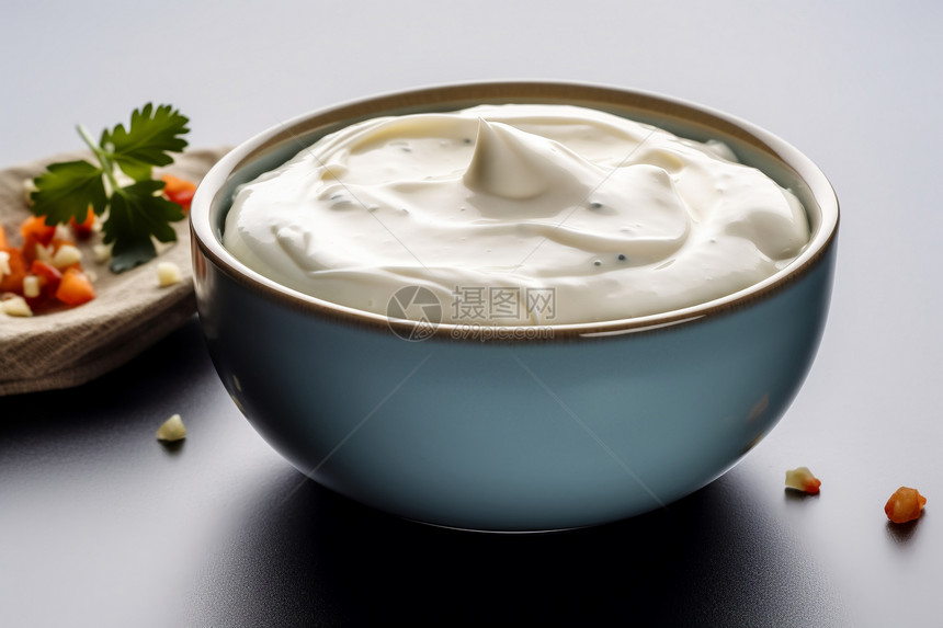 新鲜发酵的酸奶图片