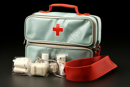 便携式紧急医疗包背景图片