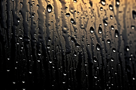 窗户滴落的雨滴背景图片