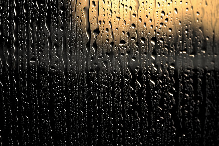 窗户雨滴雨天窗户滴落的雨滴设计图片