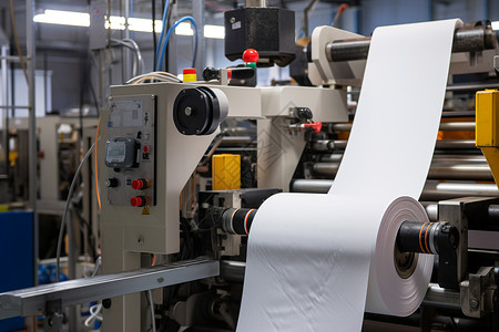 工业印刷大型印刷工厂背景