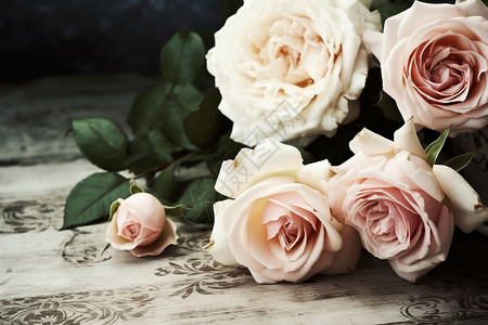 象征爱情的玫瑰花背景图片