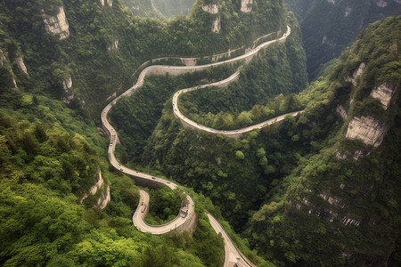 弯曲的道路背景图片