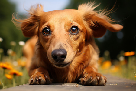 可爱的腊肠犬图片