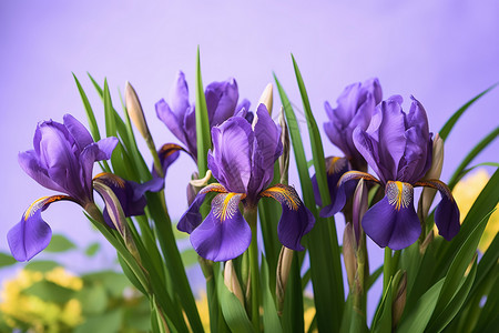 紫的美丽的花朵图片