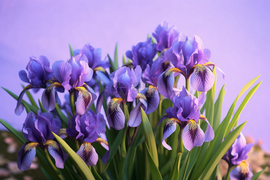 紫色鲜花的图图片