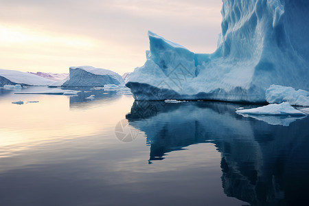 户外寒冷气候的冰川图片